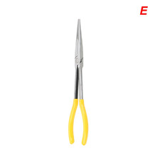 DIY Extra Long Nose Pliers Straight Bent Tip Mechanic Equipment Hand Removal Too picture