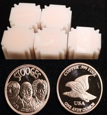 (100) 1 oz  THREE STOOGES Copper Rounds .999 Fine Copper Bullion Lot picture