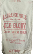 Vintage 100 lb La Grange Mills Old Glory Flour Bag picture