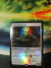 Magic the Gathering Stonecoil Serpent Foil Promo Card Throne of Eldraine picture