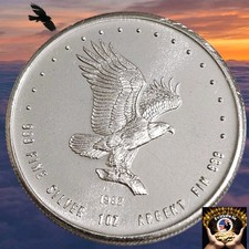 1982 Monex International Silver Eagle 1 oz .999 Fine Silver Round, Proof Like  picture