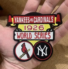 1926 World Series Jersey Official MLB Patch St. Louis Cardinals New York Yankees picture