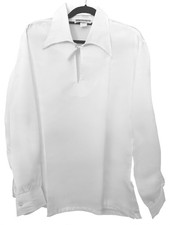 VTG 70s Lew Magram Shirtmaker to the Stars White Poet Pirate Shirt XL NEW Women picture