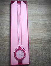 SWATCH X AP ROYAL POP PINK DIAL PINK LEATHER STRAP WATCH FOR WOMEN - OTTO ROSSO picture