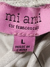 Mi Ami Francesca’s Boutique Capsule Pants Pull On Soft White NWT Large  picture