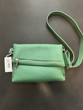 NWT$425 Hammitt VIP Medium Lime Zest Silver Leather Crossbody Shoulder Bag Green picture