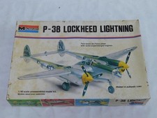 1/48 Monogram Revell WWII US P-38J Lockheed Lightning Plastic Model Kit Complete picture