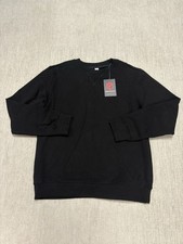NEW Born Primitive Unmatched Crew Neck Sweatshirt Mens Large Black NWT $65 picture
