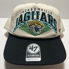 '47 Brand Jacksonville Jaguars Pomona Two-Tone Rope Hitch Adjustable Hat Natural picture
