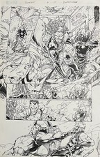 Brett Booth Adelso Corona Bloodshot ORIGINAL COMIC ART picture