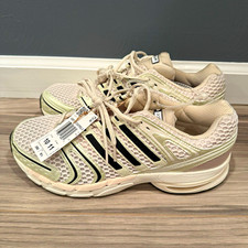 adidas Adistar Control 5 Men's Low Top Mesh Lace-Up Sneakers Beige/Green/Black picture