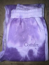 COMFRT Minimalist Straight Leg Sweatpants in Lavender Cloud - Size Medium picture