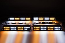 4X Amber/White 16 LED Windshield Dash Strobe Lights For Silverado 1500 2500 3500 picture