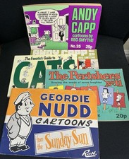Vintage British Cartoon Books Bundle x5 Andy Capp Perishers Geordie Nudd Reg Smy picture