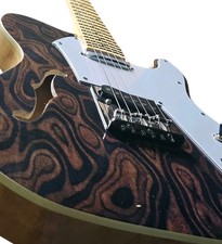 Electric Guitar Bankruptcy - New Custom Semi-Hollow Burl Top TL-Style Guitar picture