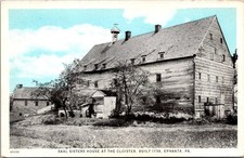 Saal Sisters House at the Cloister Ephrata PA Vintage Postcard 5P21-1 picture