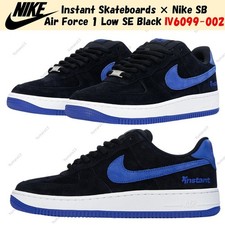 Instant Skateboards × Nike SB Air Force 1 Low SE Black IV6099-002 Men's Size picture