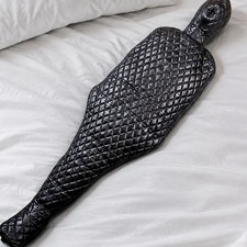 Genuine Leather Full Body Sleepsack Bondage Quilted Body Bag Restraint picture