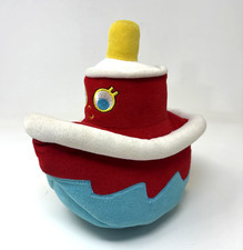 Vtg Eden Tugboat Plush Musical Moving Row Row Row Your Boat Baby Toy HTF Working picture