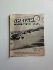 Vintage 1942 Indian Motocycle s Magazine Vol IX No III G2U picture
