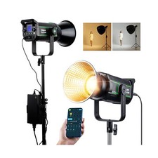 200W 22000LM Bi-Color Bowens Mount LED Photography Lighting, 79000lux@1m APP ... picture