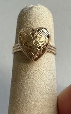 14k Authentic, Vintage, Retired & Rare Ming’s Heart Ring picture