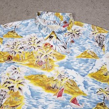 The Territory Ahead Shirt Men XL Hawaiian Camp Islands Beach Cotton Casual picture