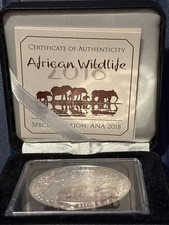 2018 1oz .999 Somalia Elephant Silver Special Edition: ANA 2018 ~ RARE FIND picture