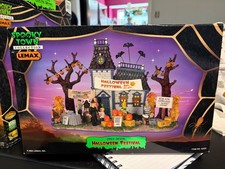 2004 LEMAX SPOOKY TOWN HALLOWEEN FESTIVAL VILLAGE #43422 RARE  RETIRED IN BOX picture