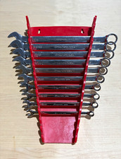 Snap-On SAE Combination Wrench Set 10pc 1/4” to 3/4” w/ Red Holder SOEX710 picture