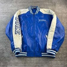 VINTAGE Duke Blue Devils Jacket Mens Extra Large Blue Bomber Varsity Letterman picture