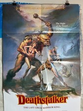 Vintage 1983 Deathstalker Movie Poster Original One Sheet Boris Vallejo A picture