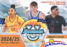 2024/25 Bowman University Chrome Basketball EXCLUSIVE Factory Sealed Blaster Box picture