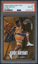 Kobe Bryant 2000-01 Fleer Game Time Extra Gold #3 PSA 8 NR MINT Lakers HOF picture