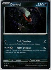 Darkrai Cosmos Holo 136/197 Scarlet & Violet Holo NM Pokemon TCG picture
