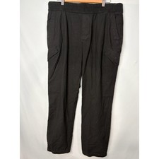 James Perse Mens Black Elastic Waist Cargo Pants MRCT1414 Size 3 NWT Pull On picture