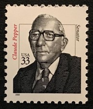 2000 Scott #3426 33¢ - CLAUDE PEPPER - STATESMAN - Single Stamp - Mint NH picture