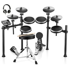 🥁 Donner DED-200X Electric Drum Set With Throne Headphones Dual Zone Snare picture