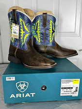 Ariat Koel VentTEK Kids Western Boots Leather Square Toe Mid-Calf US 5.5 M picture