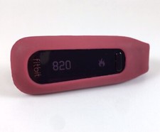 Fitbit One Burgundy Tracker - NEW BATTERY, 6.60 update, new clip picture