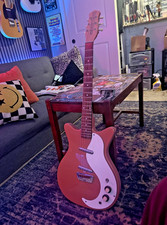 Danelectro 59 DC DC-2 Reissue Peachy Keen Pink Electric Guitar Late 1990s picture