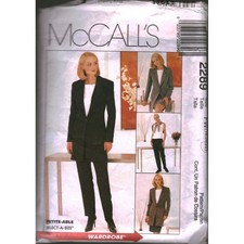 McCalls 2289 Sewing Pattern Womens Jacket Top Pants Skirt Wardrobe Size 18-22 picture