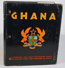 GHANA 1957-1959 COLLECTION OF 200+ MINT STAMPS STORED IN MINKUS ALBUM picture