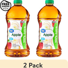 (2 pack) Great Value 100% Apple Juice, 96 fl oz picture
