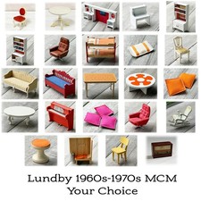 Vtg Dollhouse Miniature Collection Lundby 1960-1970 Mod MCM 1:18 1:16 YOU CHOOSE picture