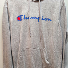 Champion Authentic Athleticwear Men’s Gray Fleece Pullover Hoodie Logo M picture