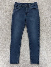 Uniqlo EZY Jeans Mens Medium (30-33w) Blue Dark Wash Slim Fit 30