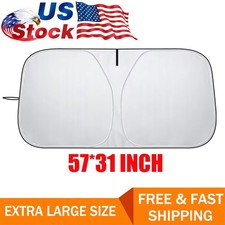 Large Foldable Front Windshield Sun Shade for Cars Trucks SUV UV Heat Protector picture