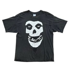 Vintage 1997 Misfits Crimson Ghost Thrashed Ablaze Punk Band Shirt Size XL 23x30 picture