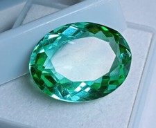 EGL Certified 14.15 Ct Natural Brazilian Oval Shape Green Topaz Loose Gemstone picture